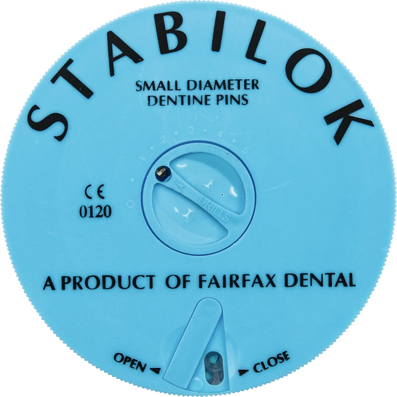 STABILOK  Jumbopackung  5 Vorbohrer, 100 Pins fein, Edelstahl, blau