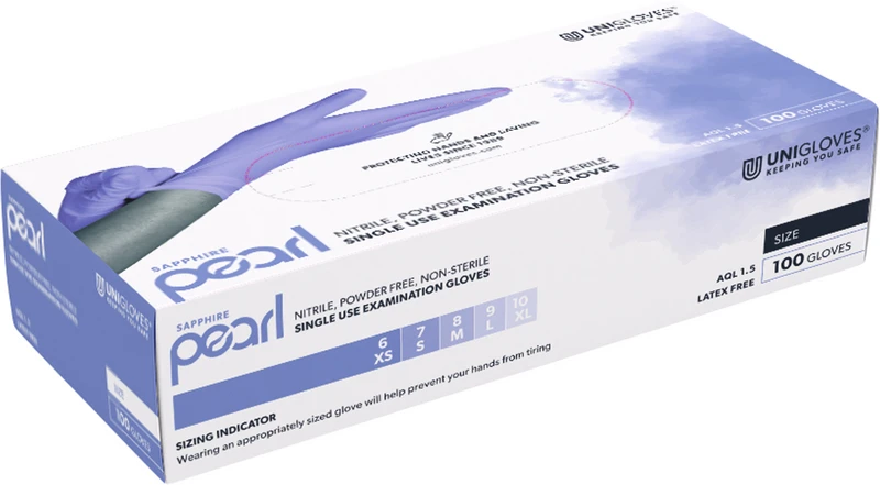 SAPHIR PEARL  Packung  100 Stück puderfrei, flieder, S