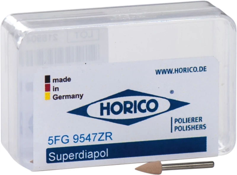 Diamantpolierer 9547  Packung  5 Stück braun, FG, Figur Spitze