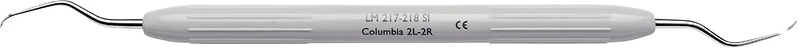 LM Universalkürette Columbia   Stück  Figur 2L\2R, für Frontzähne\Prämolaren, grau, LM-ErgoNorm Griff