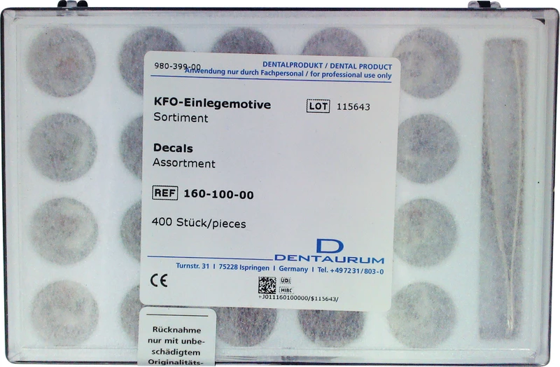 Einlegemotive  Sortiment  400 Stück