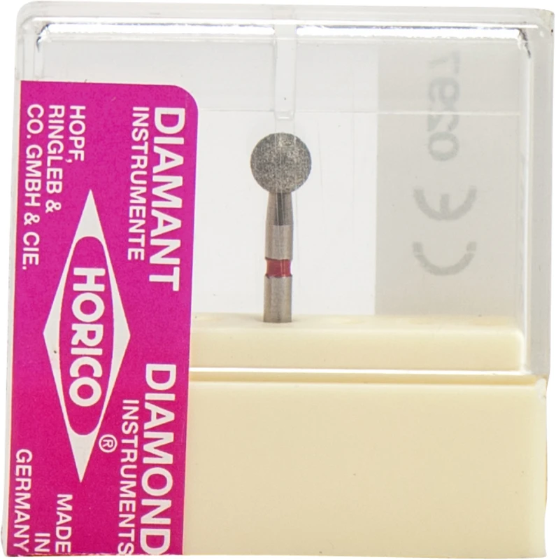 Diamantschleifer 001  Stück  rot fein, FG, Figur 001, ISO 033