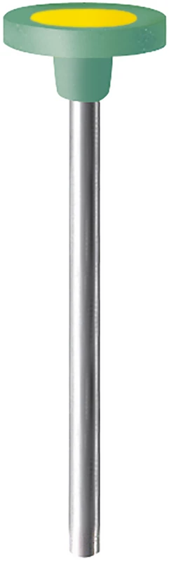 Diamant Polierer  Packung  2 Stück türkis\gelb mittel, HP, Figur 9852, 2 mm, ISO 110