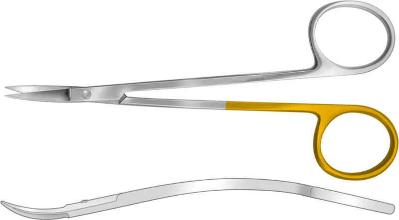 Zahnfleischschere nach La Grange  Stück  HSB 392-11, 115 mm, s-förmig gebogen