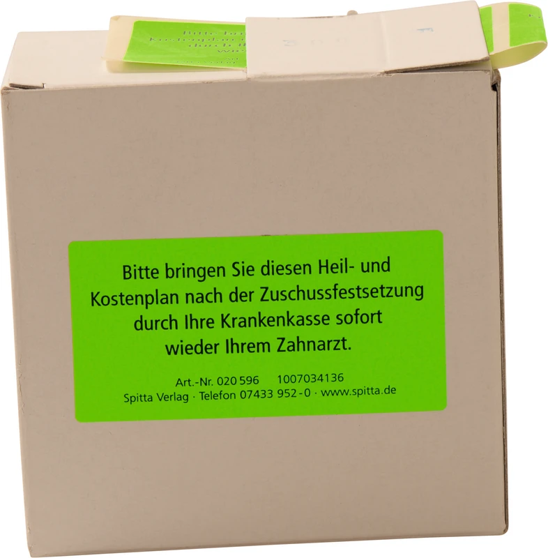 Etiketten   Erinnerung Heil- und Kostenplan     Stück  300 Ettiketten