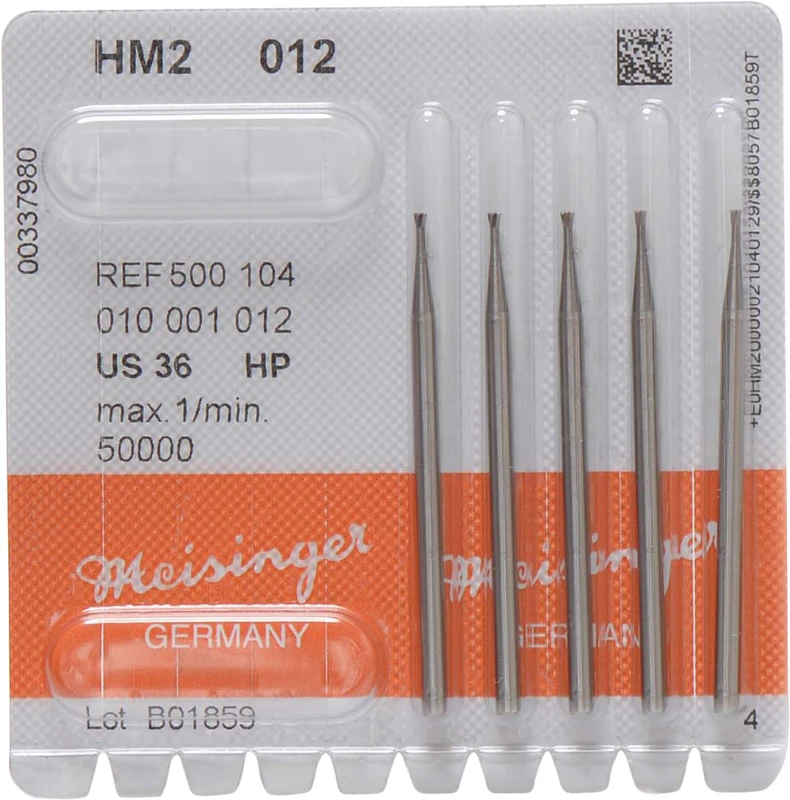 HM-Bohrer 2  Packung  5 Stück HP, Figur 010, 1,2 mm, ISO 012