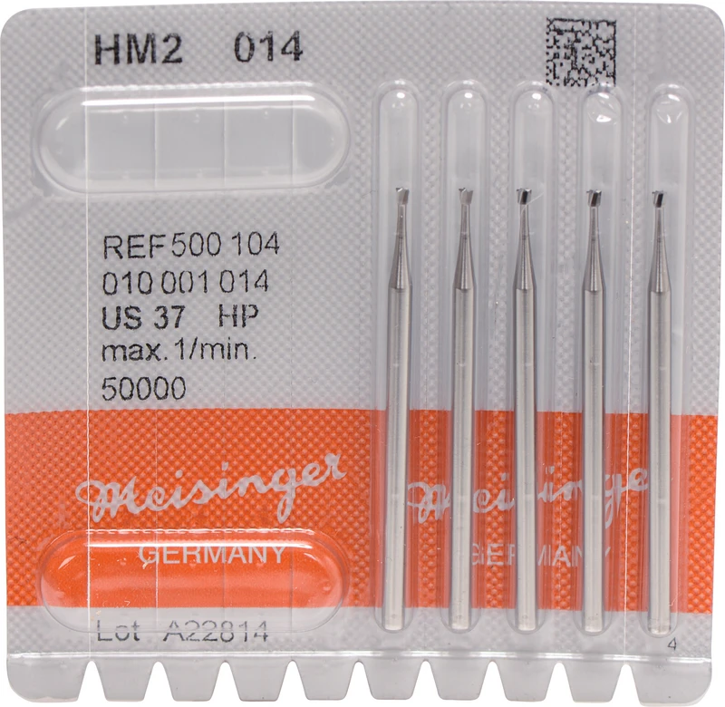 HM-Bohrer 2  Packung  5 Stück HP, Figur 010, 1,4 mm, ISO 014