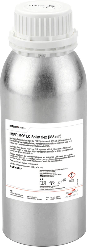 IMPRIMO® LC Splint flex  Flasche  500 g 385 nm, transparent