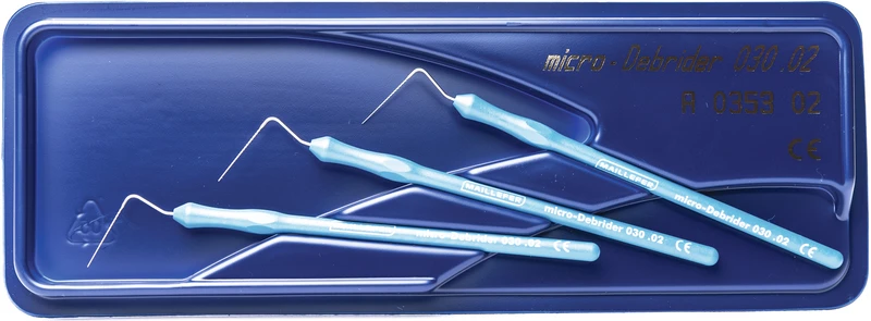 Micro-Instrumente  Packung  3 Micro-Debrider Taper.02 ISO 030