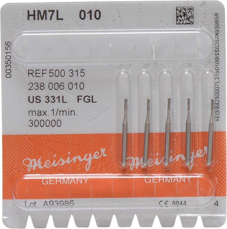HM-Bohrer 7L  Packung  5 Stück FGL, Figur 238, 4,1 mm, ISO 010