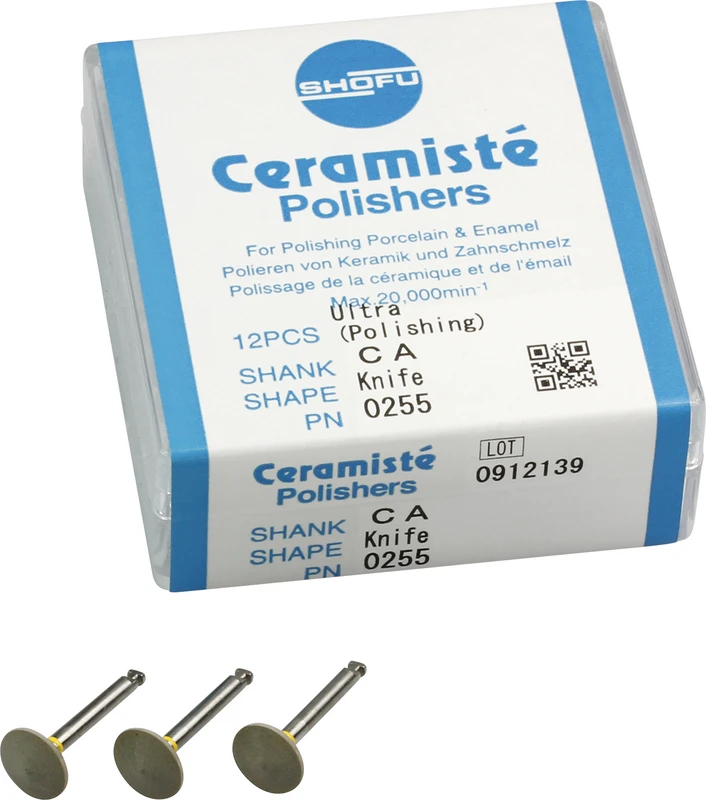 Ceramisté  Packung  12 Stück gelb ultra, RA, Figur Linse, ISO 090