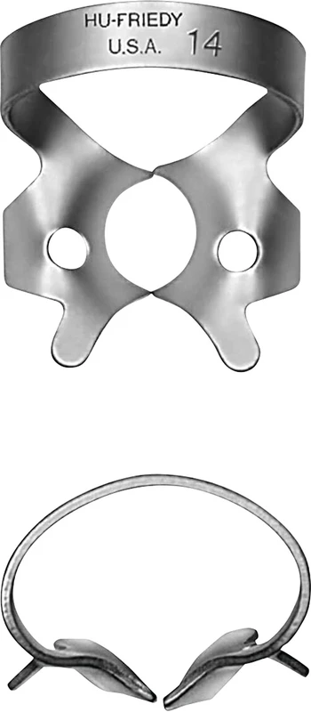 Kofferdam-Klammern  Stück  OK+UK Wurzel14 RDCM14