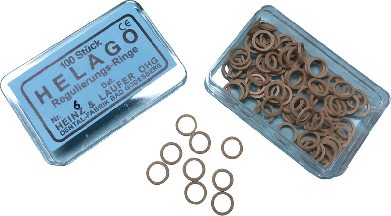HELAGO Gummiringe für Regulierung  Packung  100 Stück transparent, 6 mm
