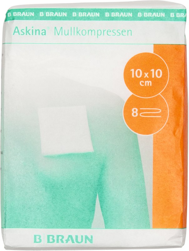 Askina® Mullkompressen  Packung  100 Stück 10 x 10 cm