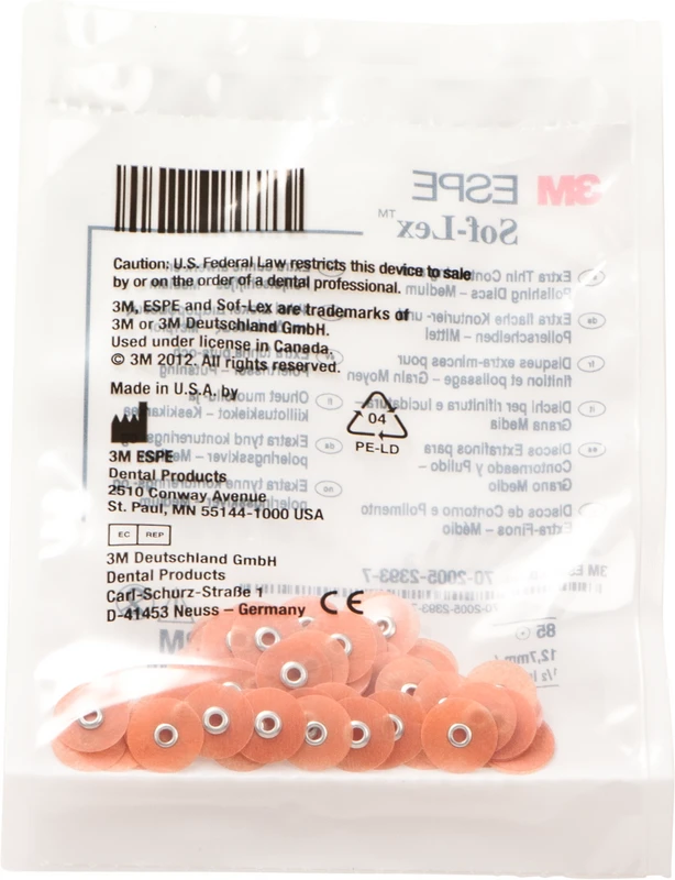 Sof-Lex Ausarbeitungs- und Polierscheiben  Packung  85 Scheiben XT Ø 12,7 mm, mittel