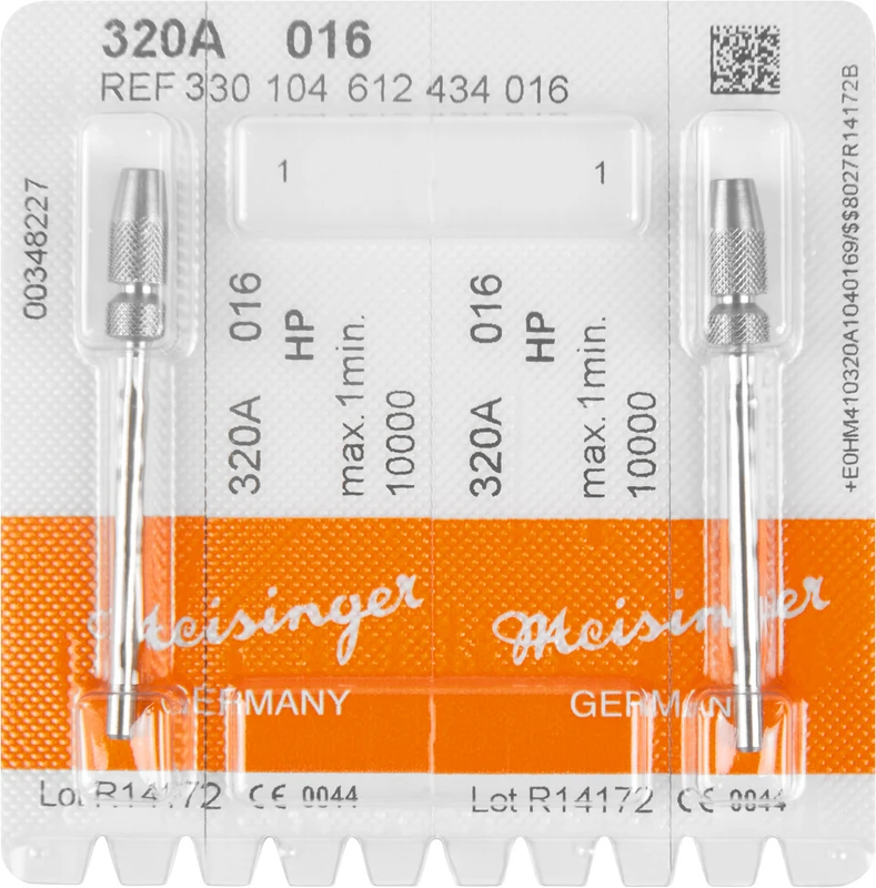 Mandrell 320A  Packung  2 Stück HP, 1,6 mm, ISO 016