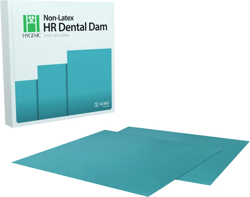 Hygenic HR Dental Dam Non-Latex   Packung  15 Blatt 6  x 6   teal