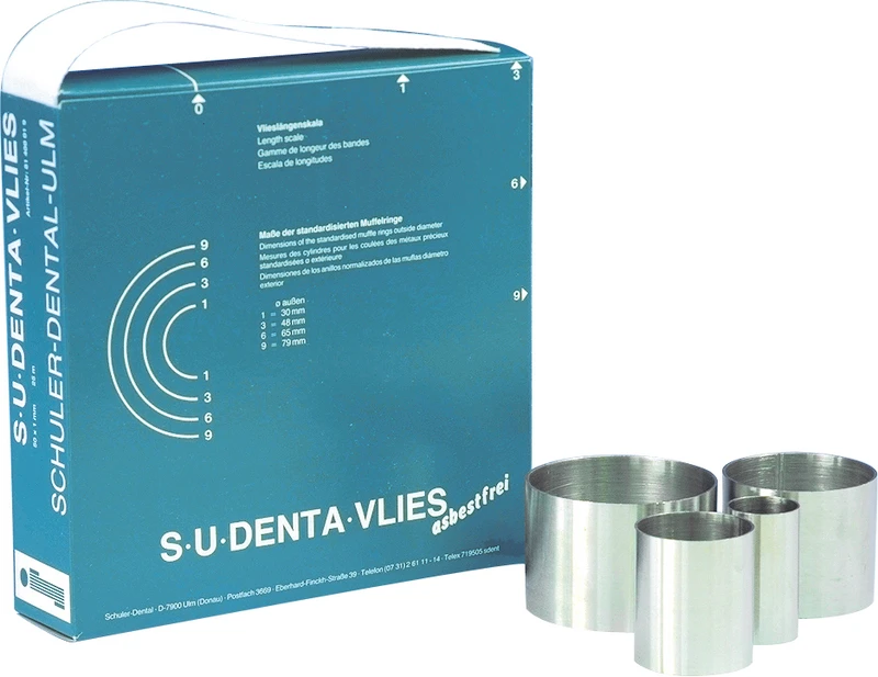 S-U-DENTA-VLIES  Spenderbox  25 m Rolle, 50 mm breit, 1 mm stark