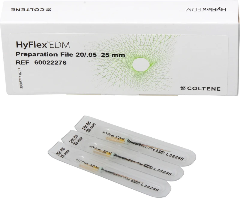 HyFlex EDM NiTi-Feilen  Packung  3 Prep Feilen 25 mm, Taper.05 ISO 020