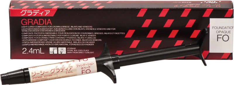 GC GRADIA®  Spritze  2,4 ml Paste Found Opaker