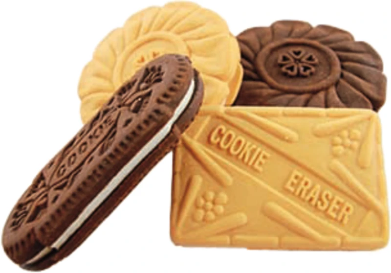 Radiergummi Kekse  Packung  48 Stück