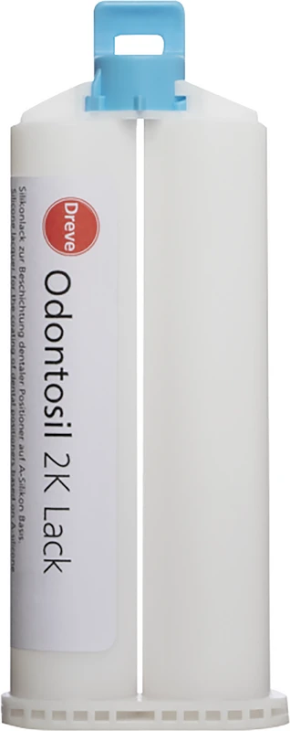 Odontosil 2K Lack  Packung  2 x 50 ml Doppelkartusche hellblau