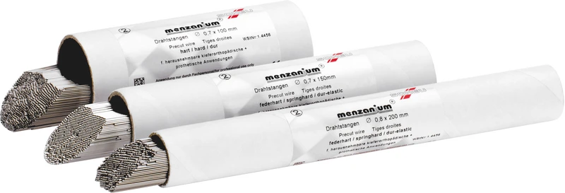 MENZANIUM® Drahtstangen  Packung  500 g Ø 75 mm, Stärke 0,6 mm, federhart