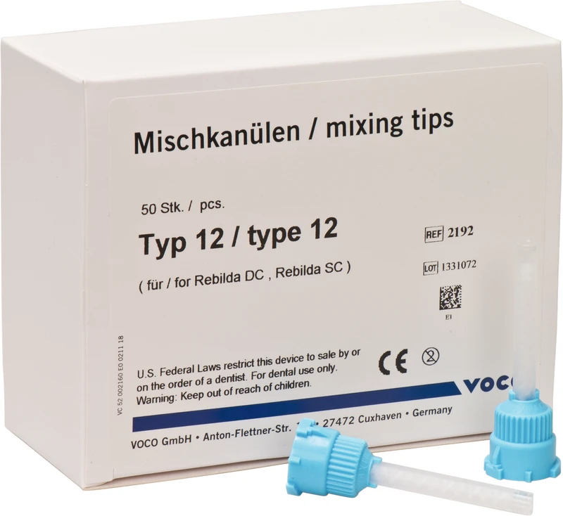 VOCO Mischkanülen Typ 12  Packung  50 Stück blau, Typ 12