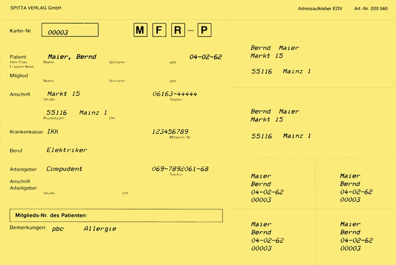 Adressaufkleber DIN A5   Packung  100 Stück gelb