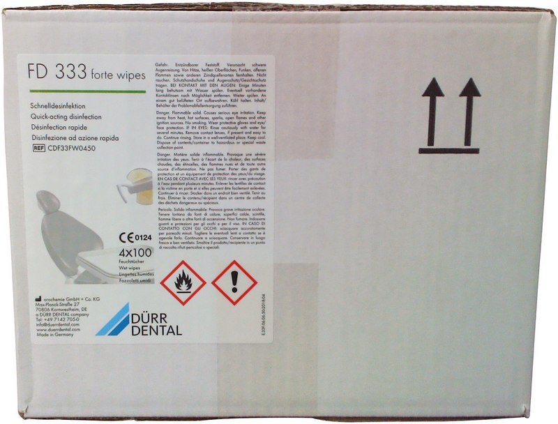 FD 333 forte wipes Flächen-Desinfektion  Nachfüllpackung  4 x 100 Stück