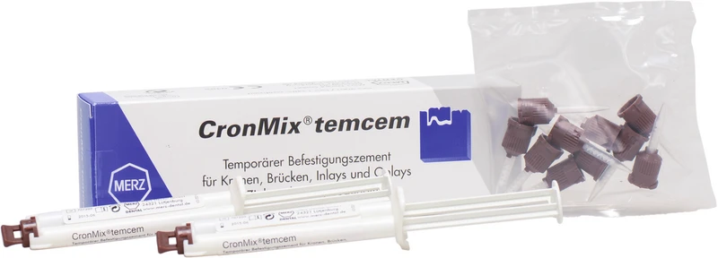 CronMix® temcem  Packung  2 x 12 g Doppelkammerspritze, 10 Mischkanülen