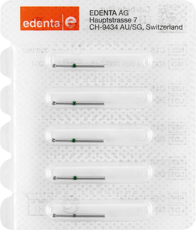 HM-Bohrer C1S  Packung  5 Stück grün, FG, Figur 001, ISO 021