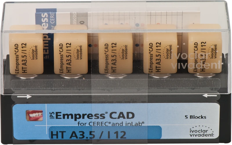 IPS Empress® CAD A-D for CEREC  Packung  5 Stück Gr. I12, A3,5 HT