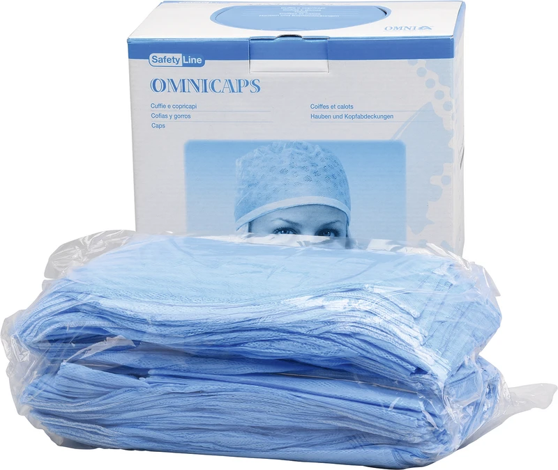 OP-Haube  Packung  100 Stück mit Bändern Typ Astro, atmungsaktiv
