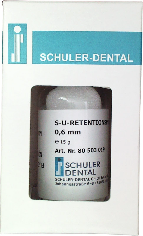 S-U-Retentionsperlen  Packung  15 g Retentionsperlen Ø 0,6 mm