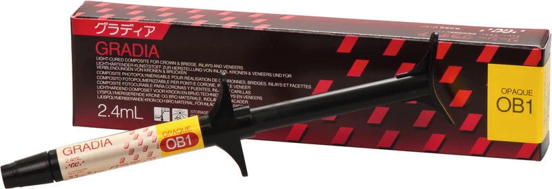 GC GRADIA®  Spritze  2,4 ml Paste opaker OB 1