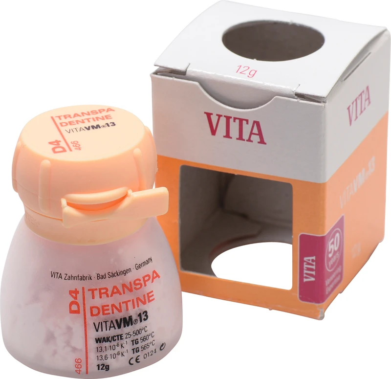 VITA VM® 13 classical A1-D4®  Packung  12 g Pulver transpa dentine D4