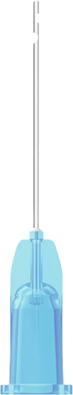 transcodent Endo Irrigation Needles  Packung  25 Stück blau, 2 seitliche Öffnungen, G23 0,6 x 25 mm