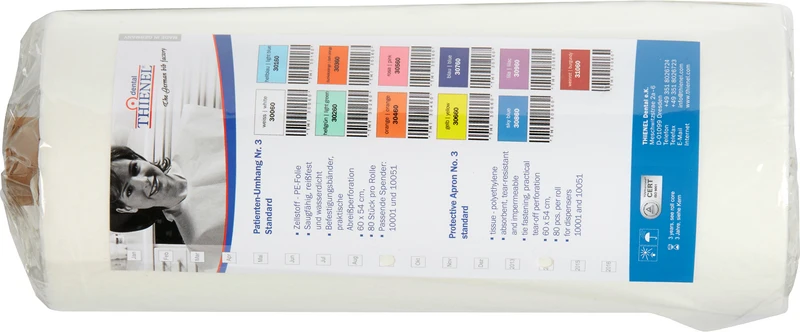 Patientenumhang Nr. 3  Rolle  80 Stück weiß, 60 x 54 cm