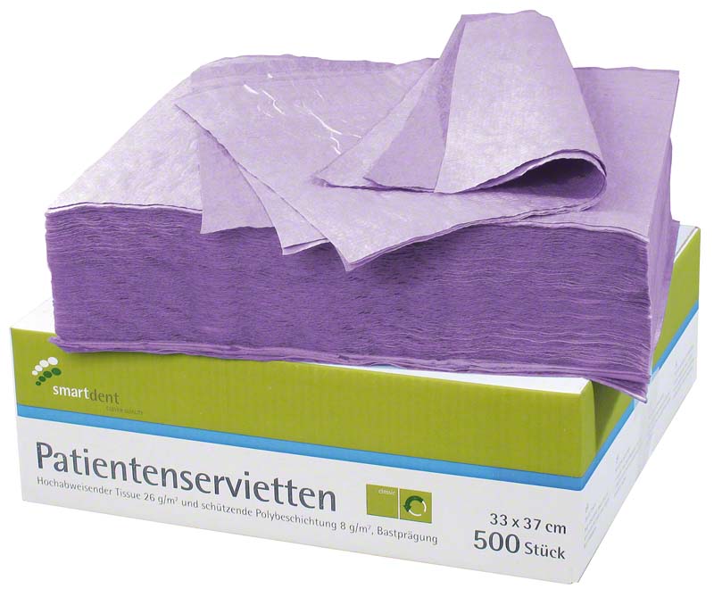 smart Patientenservietten  Packung  500 Stück lila