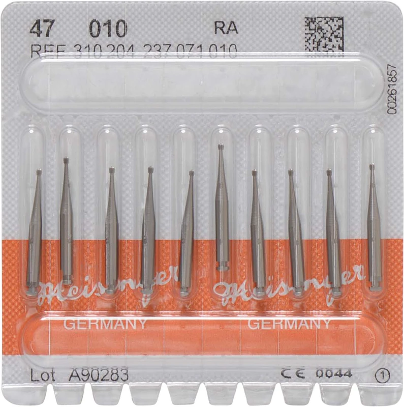 Stahlfinierer 41  Packung  10 Stück RA, Figur 001 Kugel, ISO 010