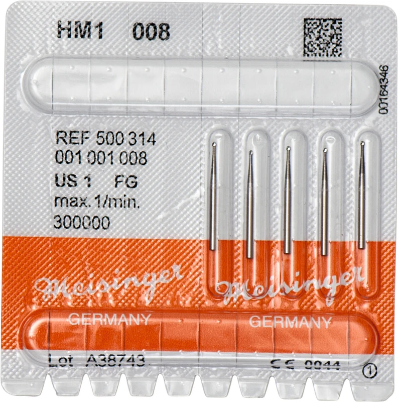 HM-Bohrer 1  Packung  5 Stück FG, Figur 001, ISO 008