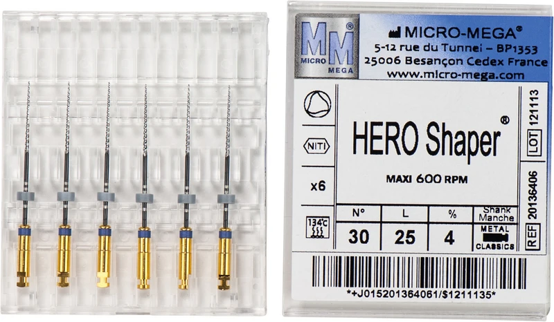 HERO Shaper® Classic  Packung  6 Stück 25 mm, 4 %, ISO 030