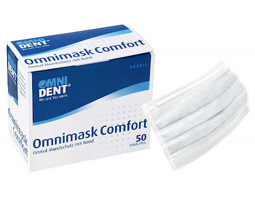 Omnimask Comfort  Packung  50 Stück weiß mit Band