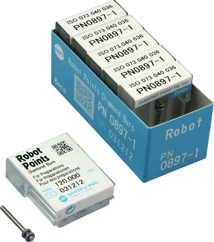 Robot Points FG  Packung  6 Stück FG, Figur Tiefenmarkierer, 4 mm, ISO 036
