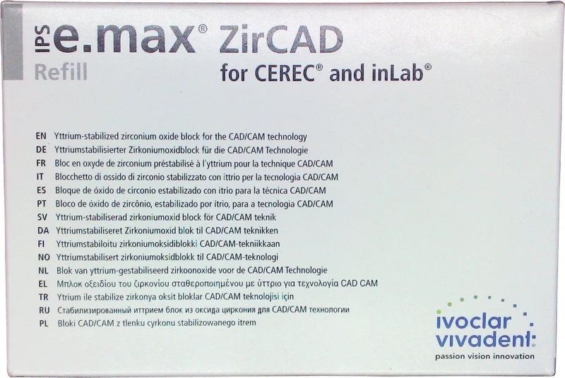 IPS e.max ZirCAD for CEREC\Inlab  Packung  5 Stück LT BL C17