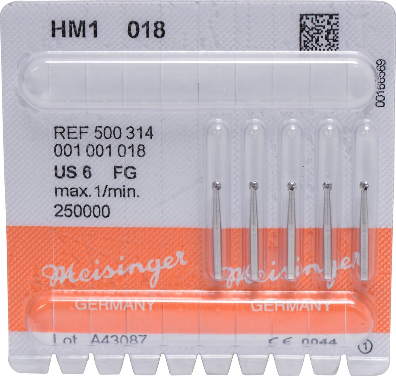 HM-Bohrer 1  Packung  5 Stück FG, Figur 001, ISO 018