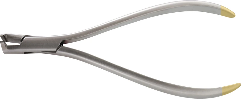 Distalschneider  Stück  mit Drahtfangvorrichtung, langer gebogener Griff, 15 cm