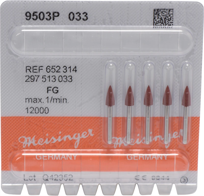 Universalpolierer 9503  Packung  5 Stück braun mittel, FG, Figur 297, 7,5 mm, ISO 033