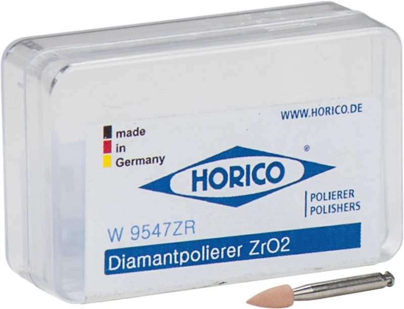 Diamantpolierer 9547  Stück  braun, RA, Figur Spitze